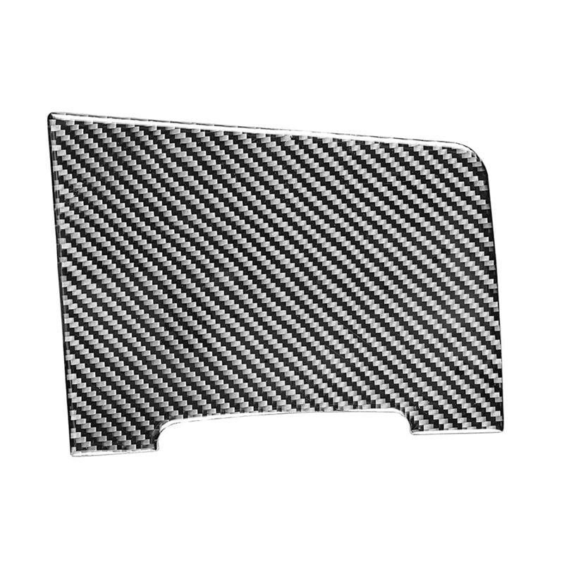 Image of Carbon Fiber Center Control Tasse Halter Panel Abdeckung Trim Aufkleber für Regal 2017-2021 Zubehör