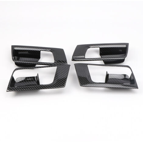 Carbon Fiber Interior Car Door Handle Bowl Cover Trim frame Car Interior Accessories for Toyota 4Runner 2010-2019 4pcs