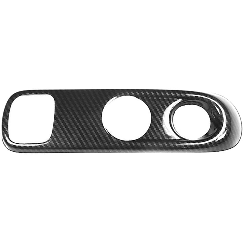 Image of Carbon Fiber Schaltknauf Panel Rahmen Abdeckung Trim für-Smart 451 Fortwo Auto Innen Styling