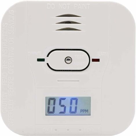 Carbon Monoxide Detector - Carbon Monoxide Alarm - 85DB Alarm - Complies with Standard EN 50291