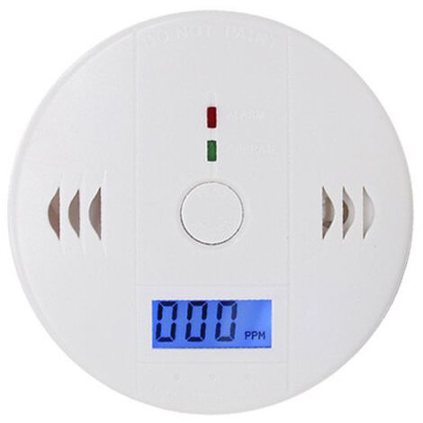 Carbon Monoxide Detector, Carbon Monoxide Alarm, CO Detector with LCD Digital Display, Battery Powered(One Pack)