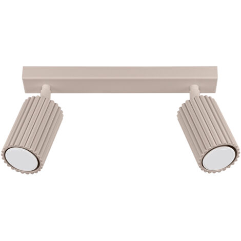 CARBON PLATTE 2 GU10 TAUPE ALU SOLLUX SL.1763