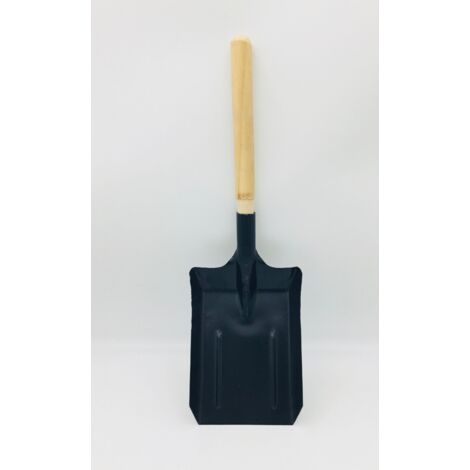CARBON-SCHAUFEL MIT HOLZGRIFF, GROSS - L-09 2