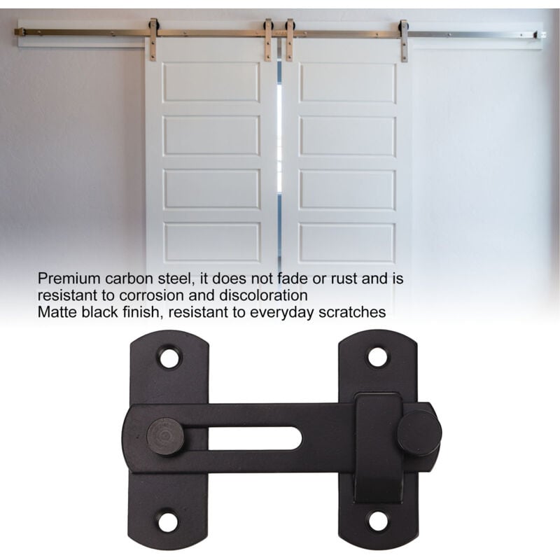 Carbon Steel Barn Door Hook Hardware Kit Sliding Door Lock Barn Door Buckle