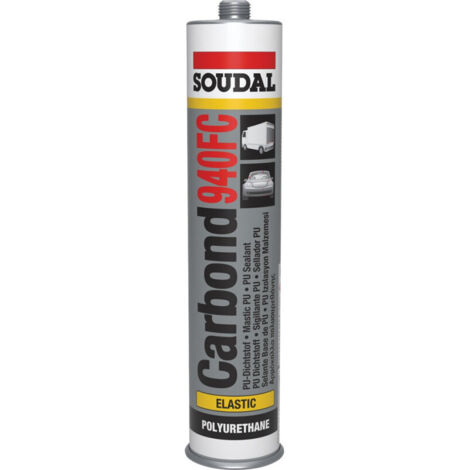 Carbond 940FC - Mastic colle polyuréthane pour la réparation de carrosserie - Soudal - 310 ml Blanc