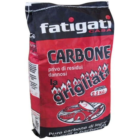 Carbonella Carbon Vegetal Law 2.5kg Barbecue Grill Griglia Brace