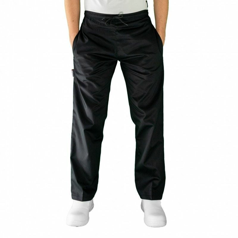 Carbonn - Pantalon de cuisine noir élastiqué Taille:XS - Noir