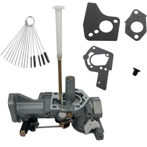 Carburador 498298 compatible con Briggs & Stratton 692784 495951 492611 490533 495426 130202 112202 112232 134202 137202 133212 135202 5HP Carburador con junta y cepillos de limpieza - Crezuo