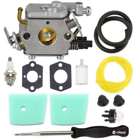 Carburador C1Q-EL24 para desbrozadoras/motosierras de pértiga/recortadoras de bordes Husqvarna 123L, 223L, 123C, 223R y 322C con filtro de aire