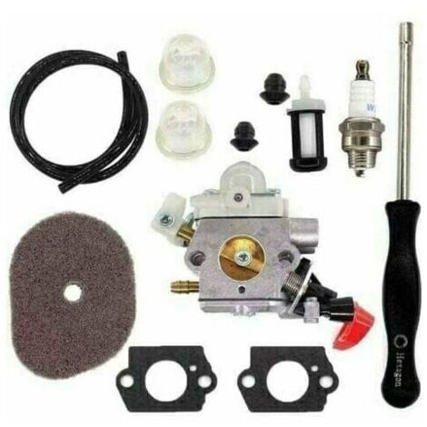 Carburador con filtro de aire para cortacésped Stihl FS40, FS50, FS56, FS70, FS70C, FC70, FC56, FS56C, HT56, HT56C, KN56, KM56, KM56C, 4144 120 0608 41441200608 C1M-s267A