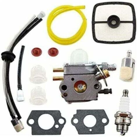 Carburador con filtro de aire para los modelos Echo SRM2100, SRM2110, SRM2400, SRM2015, SRM2305, SRM2455, PE2000, SHR210, equipados con carburador Zama C1U-K52, C1U-K53, C1U-K29, C1U-K47...-Crezuo