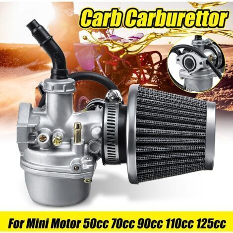 Carburador con filtro de aire para minimoto ATV Quad de 50 cc, 70 cc, 90 cc, 110 cc y 125 cc.