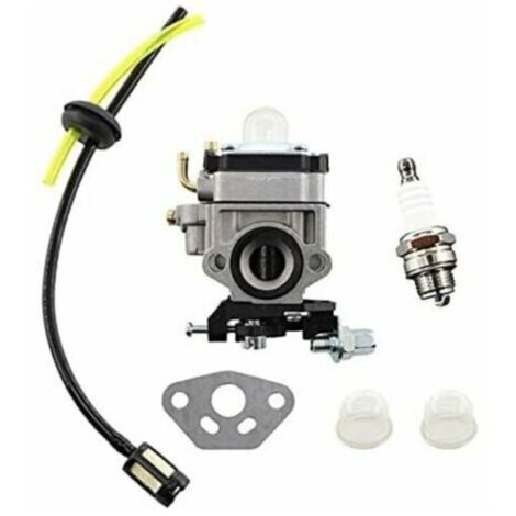 Carburador de 11 mm y filtro de combustible con bujía para motor de desbrozadora AL-KO BC410 BC4535 BC 4125 - Crezuo