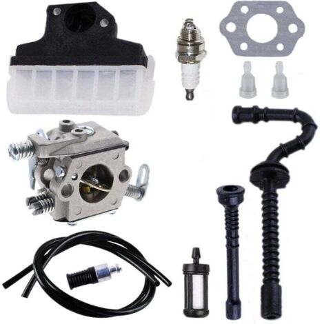 Carburador KZQ + Filtro de aire + Bujía + Manguera de combustible/aceite para motosierra 021 023 MS210 MS230 MS250