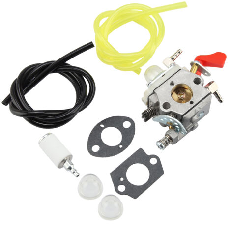 Carburador metálico robusto para cortacéspedes, compatible con Walbro WT-997, WT-664 y WT-668, color plata, 8,5 x 5,5 x 2,9 cm.