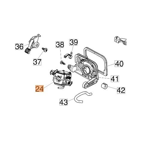 Carburador motosierra modelos OLEOMAC GS650 GS651 2318061R