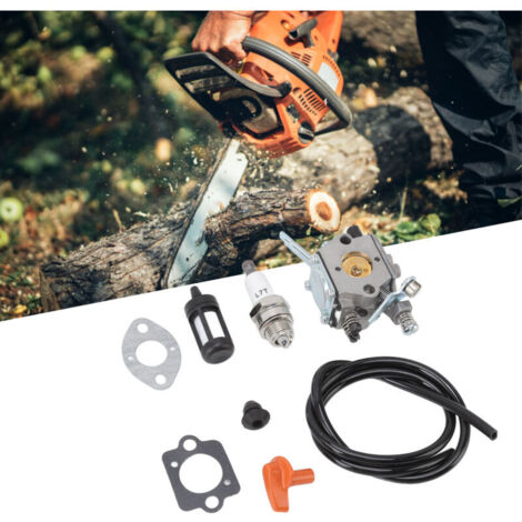 Carburador para cortacésped, compatible con Stihl H24D FS48 FS52 FS66 FS81 FS86 FS106, compatible con WT-45, compatible con cortacésped, compatible con kit de colector de admisión de carburador