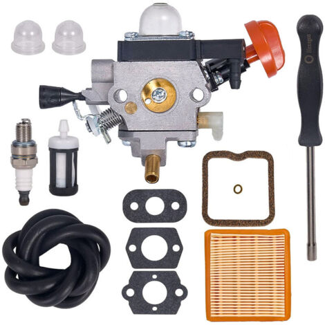 Carburador para desbrozadoras Stihl FS131, FS131R, FS311, KM131, HT131, HT132, HT133, HT134, HT135 - Compatible con 4180-120-0617, 4180-120-0619, kit de filtro de aire 4180 141 0300 y kit de ajuste de