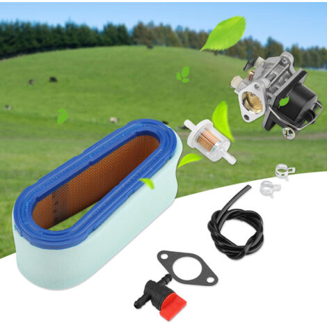 Carburador para motor Tecumseh 640065A - Kit completo con filtro de aire y accesorios para los modelos OHV125, OHV130, OHV135, OV358EA (13 a 15 HP)