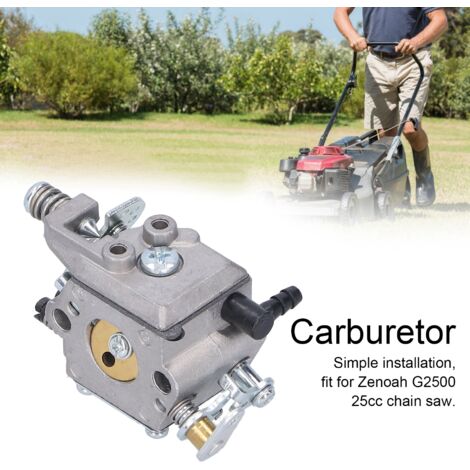 Carburador para motosierra eléctrica Zenoah G2500 de 25 cc – Pieza de repuesto de hierro fundido – Fácil de instalar