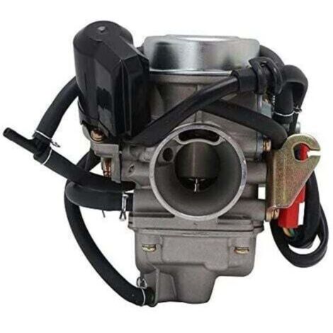 Carburador PD24J para motores de 4 tiempos GY6 de 125 cc y 150 cc, ATV, motocicleta, scooter, estrangulador eléctrico, 152QMJ, 157QMI,