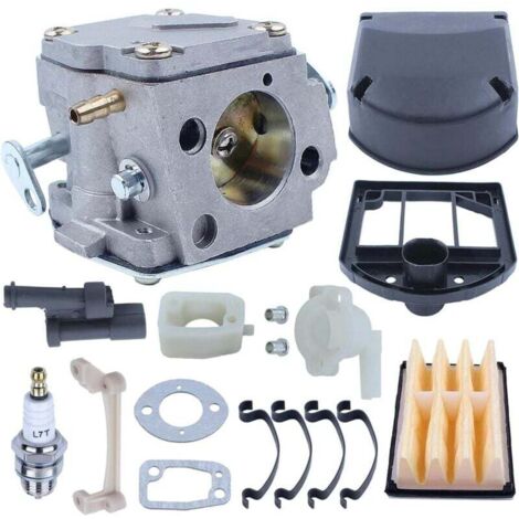 Carburador ZVD compatible con motosierra 61 266 268 272 272XP con soporte, filtro, colector de admisión, junta, bujía