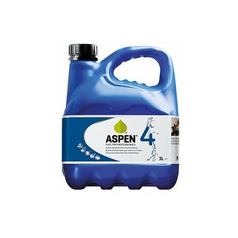 Carburant propre Aspen 4 essence alkylate 3l pour moteurs 4 temps – Réduit les émissions nocives – Longue durée de conservation