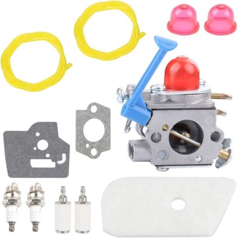 Carburateur 128LD avec kit de réglage de filtre à air pour Husqvarna 28cc 128CD 124L 125L 125LD 125R 125RJ 128C 128L 128LD 128LDX 128R 128RJ 128DJX Trimmer, remplace 545081848 C1Q-W40A W38
