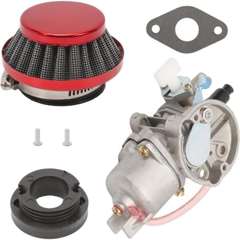 Carburateur 13 Minimoto 44mm Filtre à Carburant à Air pour 47cc 49cc Mini Pocket Bike Quad Scooter ATV Rouge