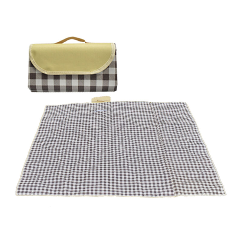 Couverture de pique-nique d'extérieur extra large et pliable, 2 x 2 m, imperméable et résistante au sable, avec poignée, pour le camping, la