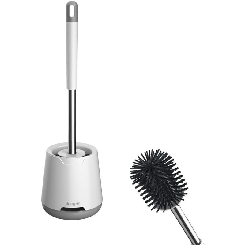 Sunxury - Brosse wc Silicone - Brosse Toilette et Supports, Anti-goutte, Antibactérienne, Balai wc Ventilée, Séchage Rapide sans Odeur, Balayette wc