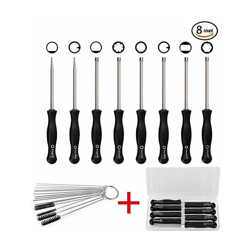 Start - Carburateur 8pcs Tournevis Reglage Carburateur Outils de Réglage de Carburateur de Service Carb Set Ensemble Réparation Utile Kit