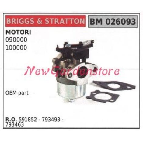 Carburateur à cuve B&S pour tondeuse à gazon B&S 090000 10000 026093
