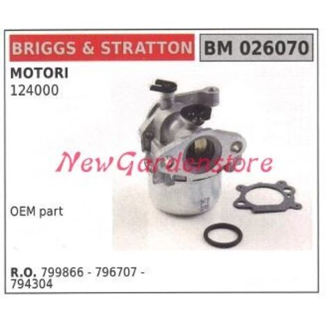 Carburateur à cuve B&S pour tondeuse à gazon B&S 124000 026070