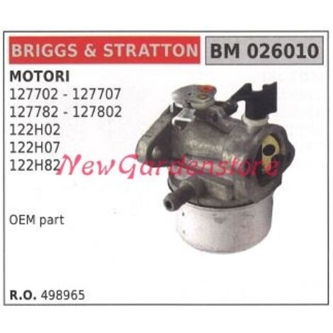 Carburateur à cuve B&S pour tondeuse à gazon B&S 127702 026010