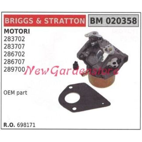 Carburateur à cuve B&S pour tondeuse à gazon B&S 283702 020358