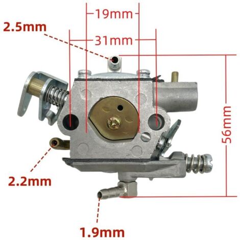 Carburateur adapté aux accessoires du système d'alimentation des moteurs à deux temps de tronçonneuse DSH 700, DSH 900, 261957, WT-895, 909-188, puissance de sortie régulière.