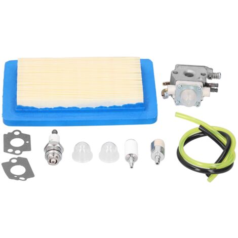 Carburateur Aluminium pour Tondeuse Gazon, Kit avec 11 Pièces, Compatible ZAMA C1M-K77 et Echo PB403H, Accessoire de Remplacement Durable et Précision