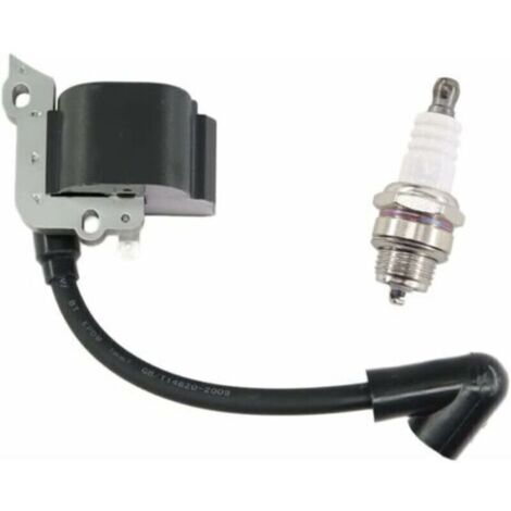 Carburateur avec bobine d'allumage et bougie pour Stihl FS38 FS46 FS45 FS55 FC55 HL45 HS45 KM55