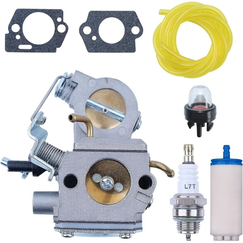 Coocheer - Carburateur avec bougie, tuyau d'essence, filtre à essence pour Husqvarna K760, K770, pièces de scie à béton, pour zama C3-EL53 578243401