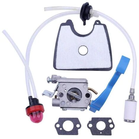 Carburateur avec conduite de filtre à air et à carburant pour souffleur de feuilles Husqvarna 125B 125BX 125BVX, pièces pour Zama C1Q-W37 581798001-AquaForge