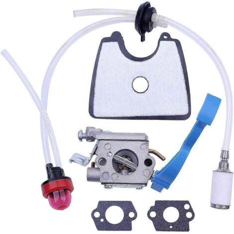 Carburateur avec durite de filtre à air et kit de réglage du carburant pour souffleur de feuilles Husqvarna 125B 125BX 125BVX pour Zama C1Q - AquaForge