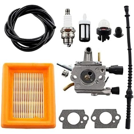 Carburateur avec filtre à air, bougie dallumage, tuyau de carburant pour débroussailleuse Stihl FS120 FS200 FS250 FS300 FS350 HT250 Zama C1Q-S162
