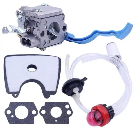 Carburateur avec filtre à air et conduite de carburant pour souffleur de feuilles Husqvarna 125B 125BX 125BVX, pièces pour Zama C1Q-W37 581798 - AquaForge