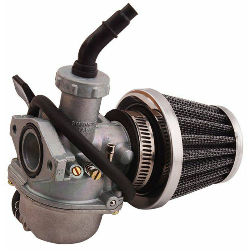 Carburateur avec filtre à air et filtre à carburant de remplacement pour moto, dirt bike, quad, scooter avec moteur 110-140CC