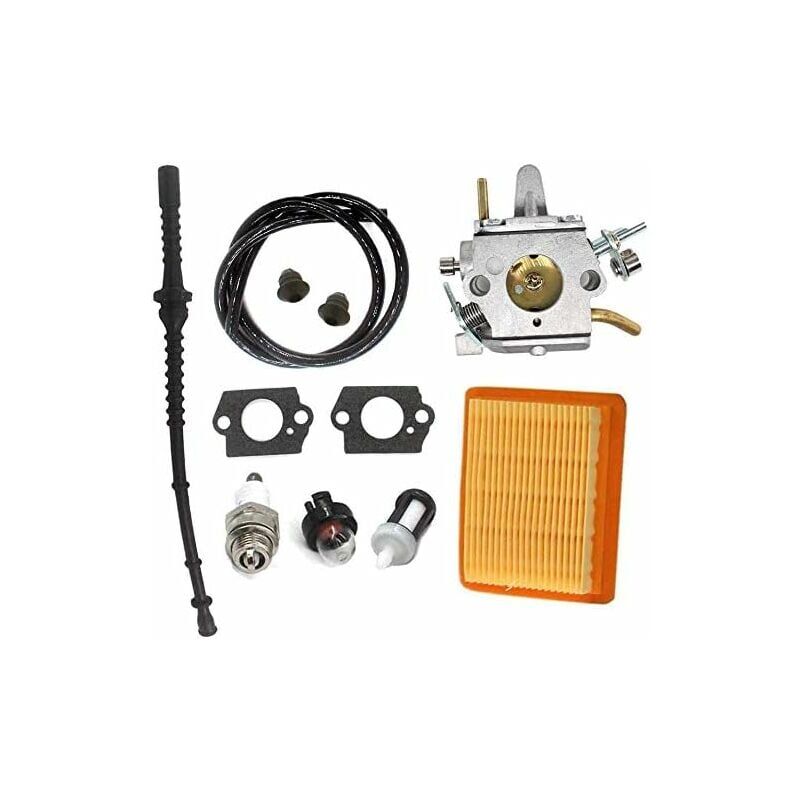 Volavo - Carburateur avec filtre à air et tuyau à essence pour Stihl FS400 FS450 FS480 SP400 SP450 - Remplace Zama C1Q-S34H, 4128 120 0651, 4134 141