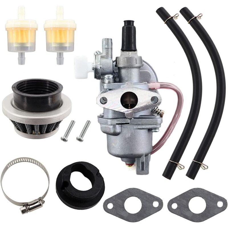 Carburateur avec filtre à air, filtre à carburant, jeu de tuyaux pour mini moto 2 temps 47cc 49cc atv quad dirt bike mini moto go-kart