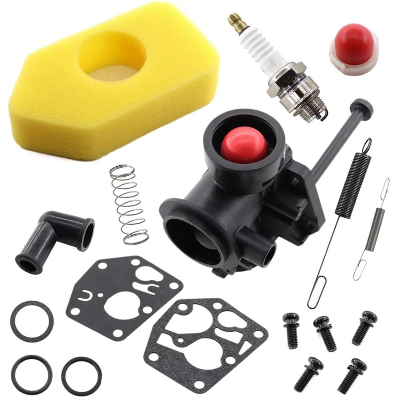 Coocheer - Carburateur avec filtre à air pour moteurs Briggs & Stratton 498809 498809A 497619 494406 Sprint Classic Quattro Q45 400 450 550