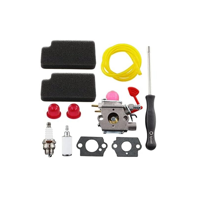 Carburateur avec filtre à air, tournevis, bougie dallumage pour Walbro WT-875 Poulan BVM200C BVM200VS P200C GBV325 P325 Craftsman 545081855 358794650