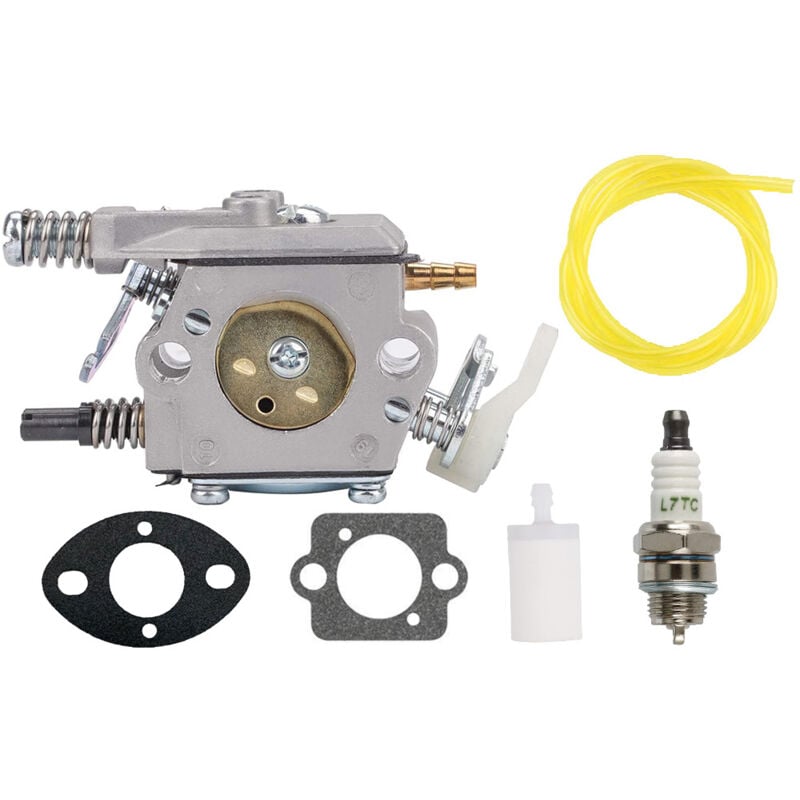 Sunxury - carburateur avec flexible de filtre à carburant pour Husqvarna 50 51 55 tronçonneuse à chaîne